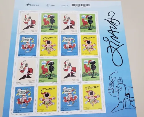 Ziraldo é homenageado pelos Correios com selos do Natal de
