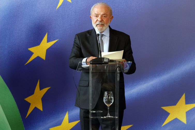 Tânia Rêgo/Agência Brasil Rio de Janeiro (RJ), 16/01/2026 - O presidente da República, Luiz Inácio Lula da Silva, recebe a presidente da Comissão Europeia (CE), Ursula van der Leyen, para reunião no Palácio do Itamarati antes da assinatura do acordo Mercosul - União Européia. Foto: Tânia Rêgo/Agência Brasil